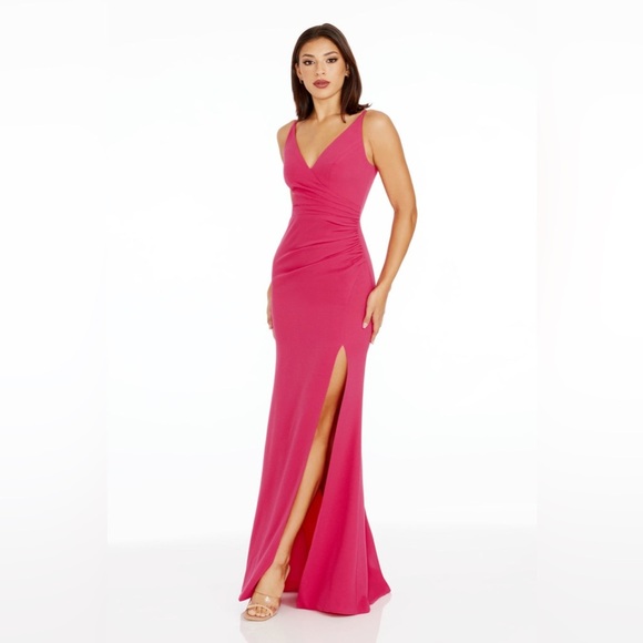 Dress the Population Dresses & Skirts - Dress The Population Jordan Dress Pink Maxi